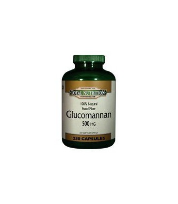 Glucomannan (Konjac Root Fiber) 500 Mg Capsules - 250 Capsules