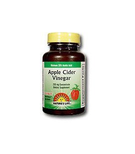 Nature's Life Apple Cider Vinegar, 250 Mg, 35 % Acetic Acid, 250 Tablets