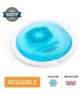 Round Reusable Gel Ice Packs With Cloth Backing - Great For: Wisdom Teeth, Breastfeeding, Tired Eyes, Kids Injuries,