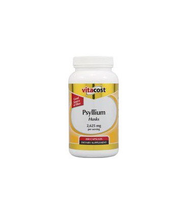 Vitacost Psyllium Husks -- 2,625 mg per serving - 200 Capsules