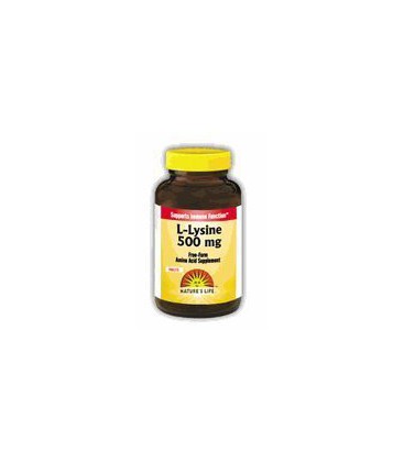 Nature's Life L-Lysine, Free-Form, 500 Mg, 250 Tablets