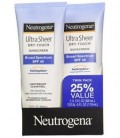 Neutrogena Ultra Sheer Dry-Touch Sunscreen, Broad Spectrum Spf 45, 3 Fl. Oz., Pack Of 2