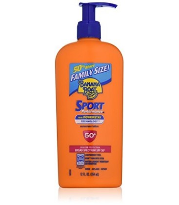 Banana Boat Sunscreen Sport Family Size Broad Spectrum Sun Care Sunscreen Lotion - SPF 50, 12 ounce