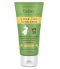 Babo Botanicals SPF 30 Clear Zinc Lotion - 3 Ounces, Best Natural Mineral Sunscreen, Non-Nano, Sensitive