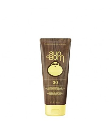 Sun Bum Moisturizing Sunscreen Lotion, SPF 30, 3oz Tube, Oil Free, Hypoallergenic, Packaging May Vary