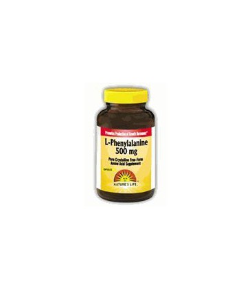 Nature's Life L-Phenylalanine Capsules, 500 Mg, 50 Count