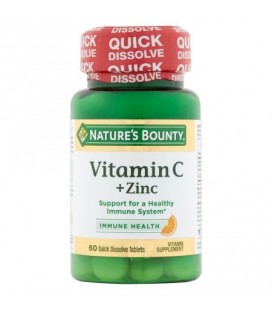 Nature's Bounty La vitamine C et de zinc supplément de vitamine comprimés 60 count