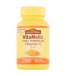 Nature Made VitaMelts rapide fusion vitamine C Complément alimentaire Comprimés 130 ct