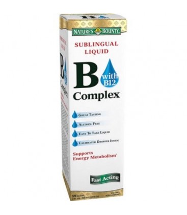 Nature's Bounty La vitamine B complexe sublinguale liquide 2 oz