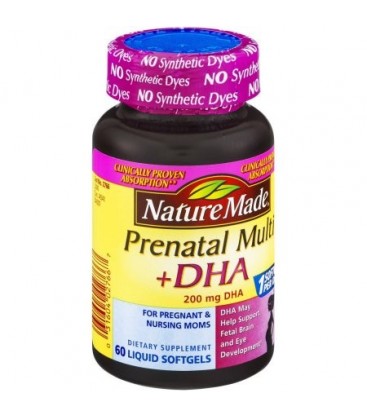 Nature Made prénatale multivitamines 60 CT (Pack de 3)