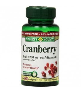 Nature's Bounty Fruit Cranberry 4200 mg et de la vitamine C gélules 120 bis (Paquet de 3)