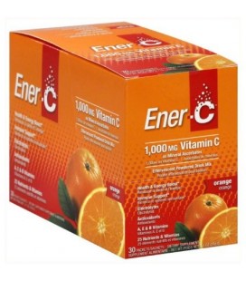 EnerC effervescente en poudre Mélange de boisson la vitamine C 1000 mg Orange CT 30