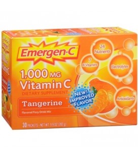 Emergen-C La vitamine C pour boisson Packets mandarine 30 unité (multiple de 2)