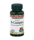 Nature's Bounty Super B Complex avec l'acide folique et de la vitamine C vitamine supplément Comprimés 100 count