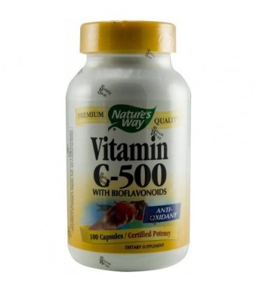 Nature's Way Vitamine C 500 avec bioflavonoïdes capsules 100 CT