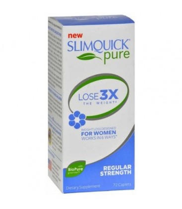 SLIMQUICK Fat Burner pur pour les femmes Force régulière 72 CT