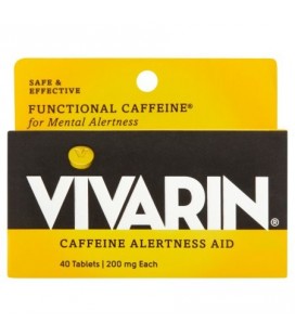 Vivarin La caféine aide Vivacité d'esprit 200mg 40 ct