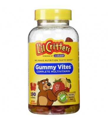 L'il Critters Gummy Vites multivitamines et formule minérale pour les enfants 190 ch (Pack de 6)