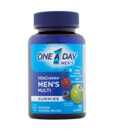 One A Day VitaCraves adulte hommes multivitamines gélifiés 70 ct