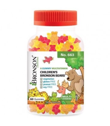 Bronson Enfants de Bronson Bears- - Croquer Gummy vitaminé pour enfants 60 gélifiés