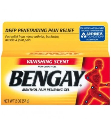 Bengay Vanishing Parfum Gel non gras analgésique - 2 Oz