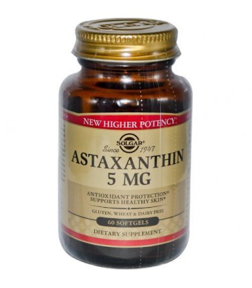 Solgar - Astaxanthin Complex, 5 mg, 60 softgels