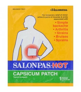 Salonpas Capsicum Patch - Hot - Pack - (pack de 2)