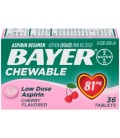 Bayer Aspirine Analgésique Regimen faible dose Comprimés à croquer Cherry - 81 mg 360 CT