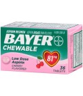 Bayer Aspirine Analgésique Regimen faible dose Comprimés à croquer Cherry - 81 mg 360 CT