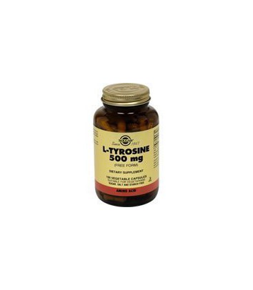 L-Tyrosine 500 mg Vegetable Capsules By Solgar - 100 Count