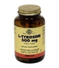 L-Tyrosine 500 mg Vegetable Capsules By Solgar - 100 Count