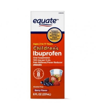 Equate enfants Ibuprofen Berry Suspension 100 mg 8 Oz