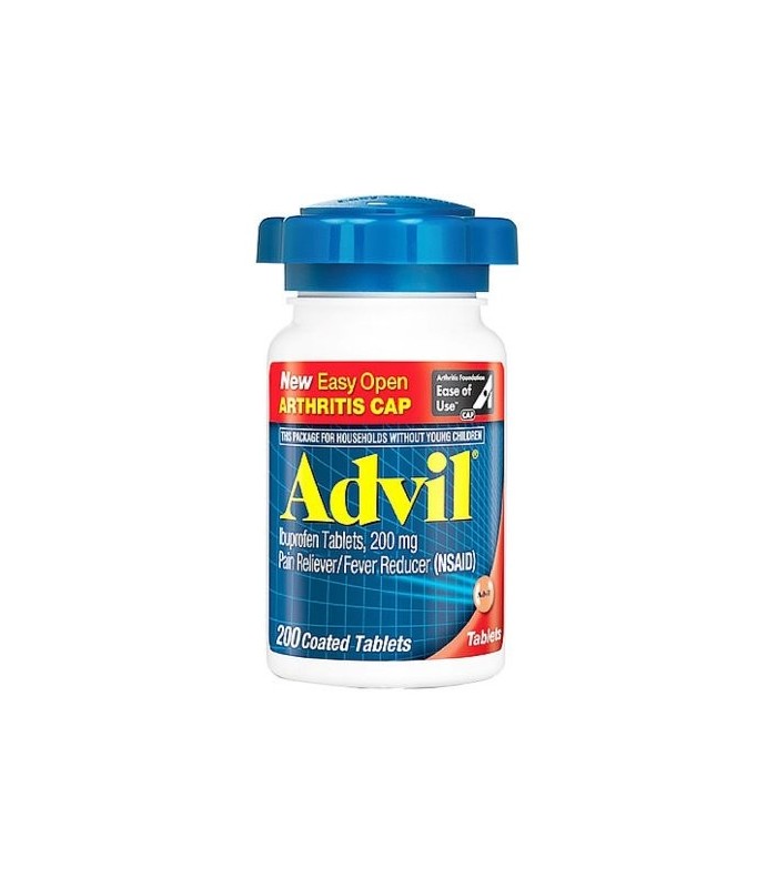 Advil Easy Open Cap (200 Count) Analgésique Fièvre