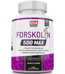 Forskoline Extrait pur pour la perte de poids et d'appétit, du métabolisme Booster, Bloqueur de Glucides et Belly Fat Burner par