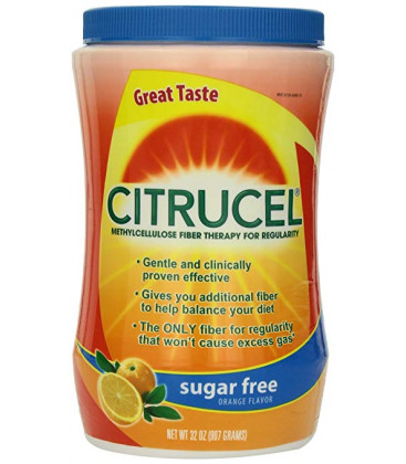 Citrucel sans sucre parfum orange 32 oz