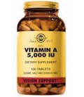 Dry Vitamin A 5,000 IU - Vision support, 100 Tabs,(Solgar)