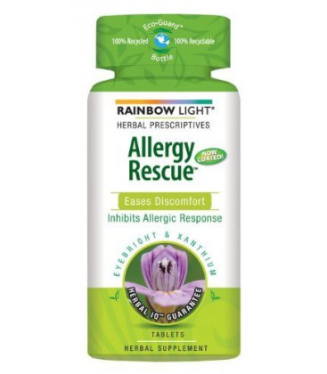 Rainbow Light Allergy Rescue Food-Based Dietary Supplement Tablets, 60-Count Bottles (Pack of 2)