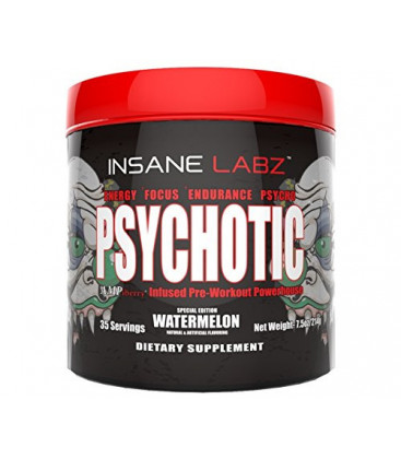 Séance d'entraînement pré Psychotic par Insane Labz - Watermelon - 35 Portions