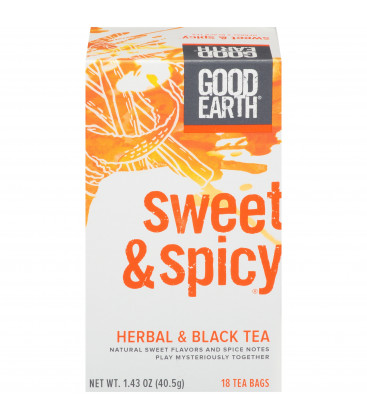 (3 Pack) Good Earth Herbal - Black Tea Sweet - Spicy Tea Bags 18 Ct