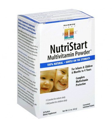 Rainbow Light NutriStart Multivitamin Powder Packets for Children 6 Months to 4 Years 30-Count Boxes (Pack of 2)