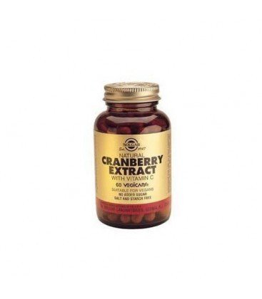 Natural Cranberry Extract Vegetable Capsules By Solgar - 60 Count