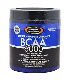 Gaspari Nutrition BCAA 6000 Tablets, 180 Count