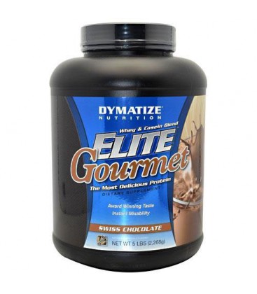 Elite Gourmet Whey & Casein Blend Swiss Chocolate by Dymatize Nutrition - 5 lbs.