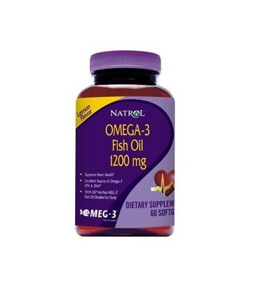 Omega-3 Fish Oil 1200 mg 60 Soft Gels 60 Softgels