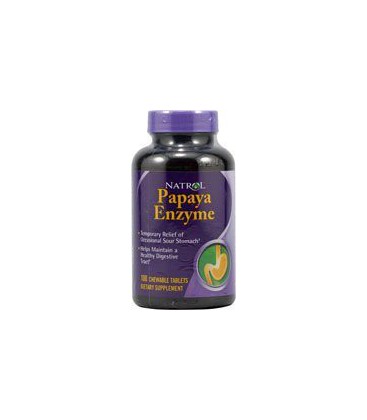 Natrol Papaya Enzyme -- 100 Chewable Tablets