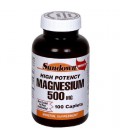 Sundown High Potency Magnesium, 500 mg, 100 Caplets (Pack of 4)