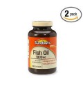 Sundown Fish Oil, 1000 mg, 200 Softgels (Pack of 2)