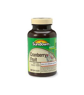 Sundown Cranberry Fruit Capsules, 475mg, 100-Count Bottle