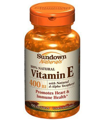 Sundown Vitamin E 400 IU D-Alpha Natural Softgels, 100 ct