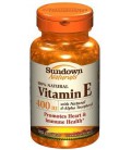 Sundown Vitamin E 400 IU D-Alpha Natural Softgels, 100 ct